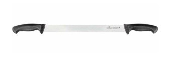 Нож для сыра с двумя ручками 300мм с цветными вставками Luxstahl Colour WX-SL431 в ШефСтор (chefstore.ru)